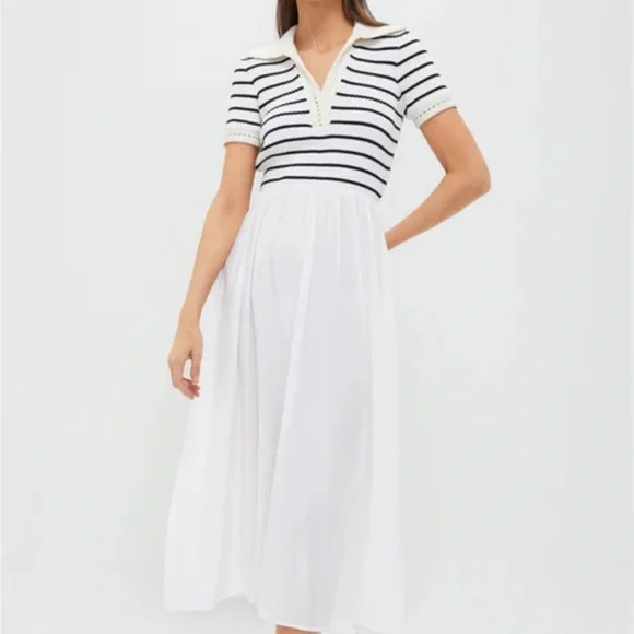 Moon River | Dresses | Like New Moon River From Tuckernuck Navy And Ivory Striped Dress | Poshmark Moon River | Dresses | Like New Moon River From Tuckernuck Navy And Ivory Striped Dress | Poshmark